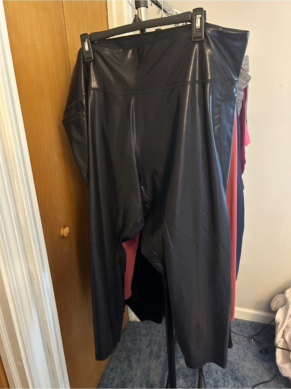 Old Navy Black Faux Leather Leggings